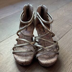 Sonoma Gold Strappy Kids Dress Shoes